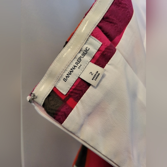 Banana Republic Plaid Strapless Size 2 Dress - Picture 7 of 12